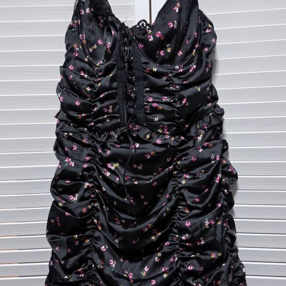 For Love & Lemons Floral Corset Mini Dress (Runs Small) - XL - Picture 10 of 12